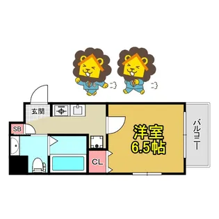 エスリード京橋III番館【2階】の間取り