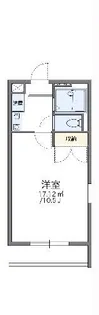 レオパレス木曽川第2【3階】の間取り