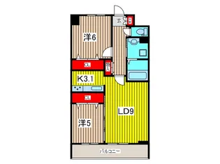 SANITAS WARABI【9階】の間取り