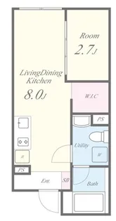 コルビジェスリー【2階】の間取り