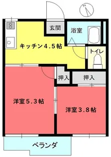 コーポ東長崎【2階】の間取り