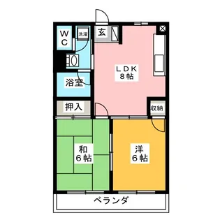 メゾンドロッシュ【3階】の間取り