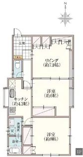 U・Kコーポ【1階】の間取り