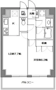 藤和シティコープ新中野III【5階】の間取り