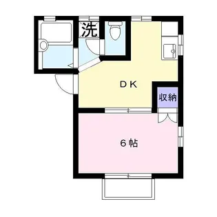 グリーンビュー 一の坪B【2階】の間取り