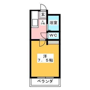 コーポタカラB【2階】の間取り