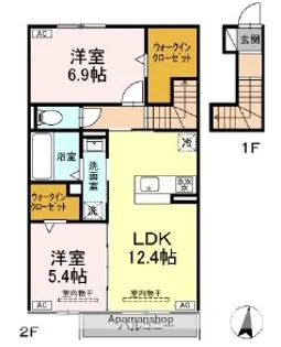 メテオール【2階】の間取り
