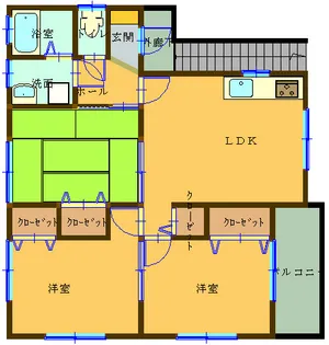 コーポマウンテンII【2階】の間取り