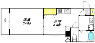 レクラン東三国【3階】の間取り