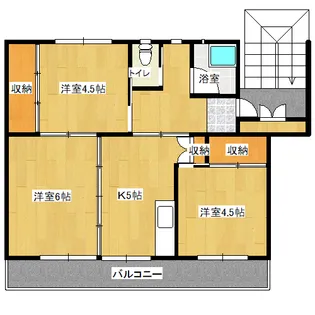 ビレッジハウス吉永 2号棟【1階】の間取り