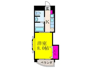 ドリ-ムズ・カム・トゥル-【8階】の間取り