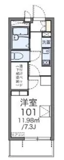 レオパレスプランドール稲城(42434)【2階】の間取り