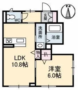 シェヴェール【1階】の間取り