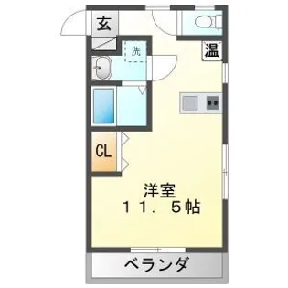 GOOD LUCK【4階】の間取り