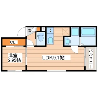 レクスト泉中央【2階】の間取り