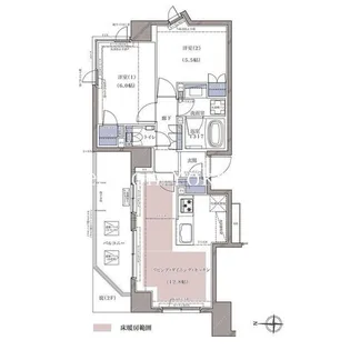 ディームス横濱青木町【3階】の間取り