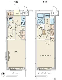 ルーブル川崎鷺沼【2階】の間取り