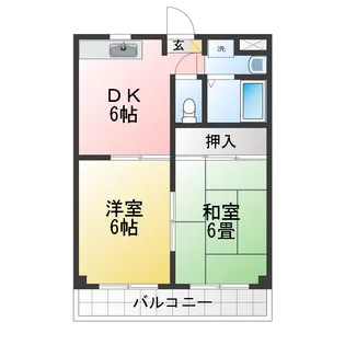 フジハイツ3【2階】の間取り