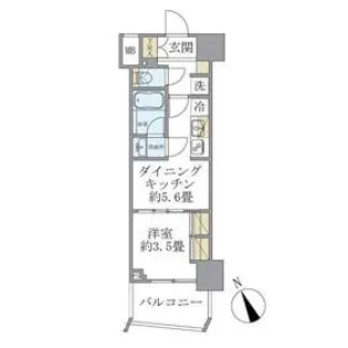 Soleado早稲田 ソレアード早稲田【11階】の間取り