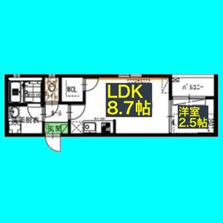 SOLID栄生(ソリッド栄生)【3階】の間取り
