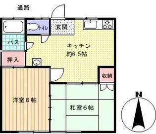 やよい荘【2階】の間取り