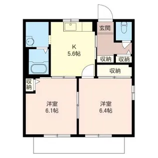 シャーメゾン アーバンヒル松本A【1階】の間取り
