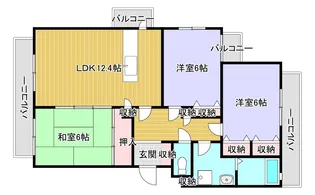 ルミエール合川【2階】の間取り