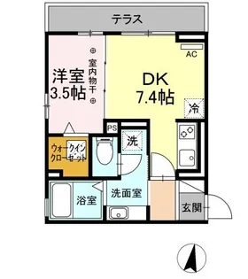ONE URBAN PLACE【1階】の間取り