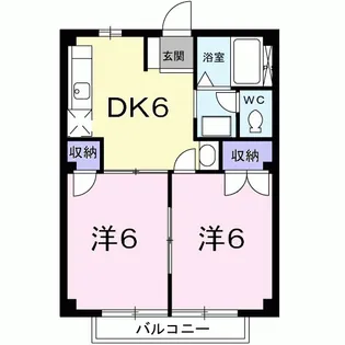 フレンドリーハイツ【2階】の間取り