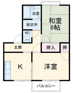 レピュート勝川II【2階】の間取り