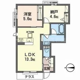 クローリス【1階】の間取り