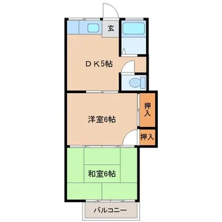 コーポ佐藤【2階】の間取り