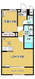 グリーンコートつくばA【1階】の間取り