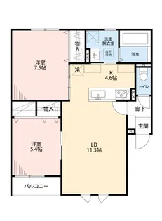 グローリオ伊勢【3階】の間取り