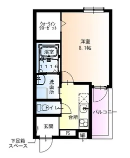 フジパレス今川公園東I番館【1階】の間取り