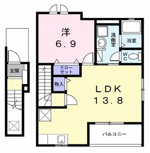 le ciel(ル シエル)【2階】の間取り
