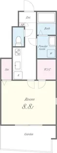 カサラーゾ【1階】の間取り