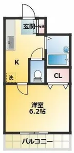 フローラルハイツ【4階】の間取り