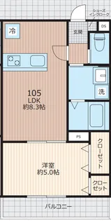 エベラ大倉山【1階】の間取り