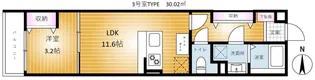 REVENE習志野【3階】の間取り
