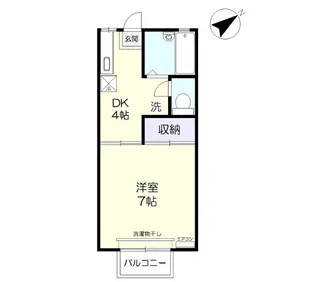ジュネスT.O A棟【2階】の間取り