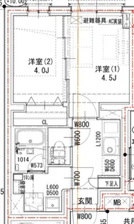 ラヴィエール荏原中延【5階】の間取り