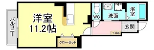 メゾンカメリアII【1階】の間取り