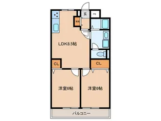 芦屋南宮マンション【2階】の間取り