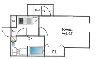 アパートメント小山台【2階】の間取り