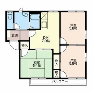 フレグランスYou【2階】の間取り