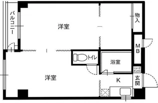 クリスタルコート26【5階】の間取り