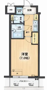 パラシオ南森町【10階】の間取り