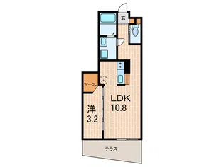 S-MOVE芦屋【1階】の間取り