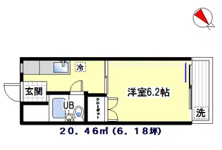 アネックスK【1階】の間取り